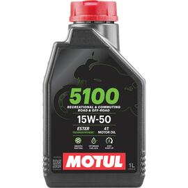 Масло Motul 5100 15W50 4T моторное, полусинтетическое для четырехтактных двигателей мотоциклов, 4 литра, фото 