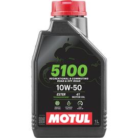 Масло Motul 5100 10W50 4T моторное, полусинтетическое для четырехтактных двигателей мотоциклов, 4 литра, фото 