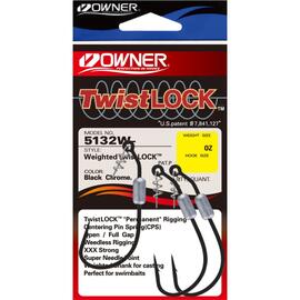 Крючок OWNER Weighted Twist Lock BC №5/0 3шт, фото 