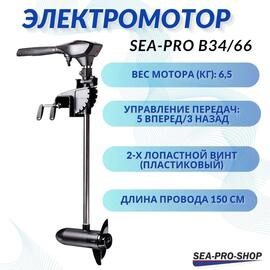 Электромотор транцевый Sea-Pro B34/66, фото 