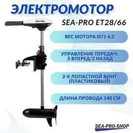 Электромотор транцевый Sea-Pro ET28/66, фото 