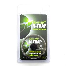 Поводковый материал KORDA N-Trap Semi-stiff 20lb Weedy Green, фото 