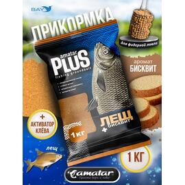 Прикормка VABIK Amatar PLUS Лещ Бисквит 1кг, Вкус: Бисквит, Вид рыбы: Лещ, фото 