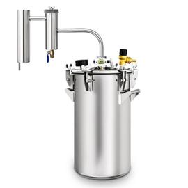 Автоклав Добрый Жар 2в1 17л классический с дистиллятором Феникс Мечта New, фото 