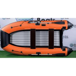 Надувная лодка RiverBoats RB 330 НДНД (черно-оранжевый), Цвет: черно-оранжевый, Материал: 900 гр/м2, фото 