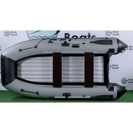 Надувная лодка RiverBoats RB 330 НДНД (черно-серый), Цвет: черно-серый, Материал: 900 гр/м2, фото 