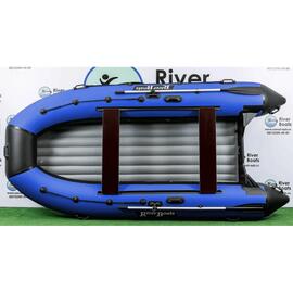 Надувная лодка RiverBoats RB 410 НДНД (черно-синий), Цвет: черно-синий, Материал: баллоны 1100 гр/м2; дно 1300 гр/м2, фото 