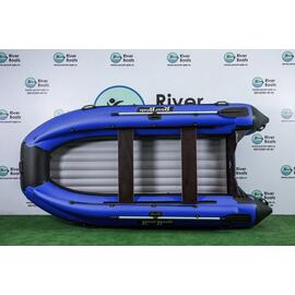 Надувная лодка RiverBoats RB 390 НДНД Фальшборт (черно-синий), Цвет: черно-синий, фото 