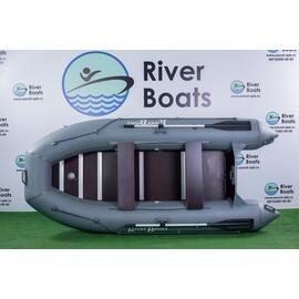 Надувная лодка RiverBoats RB 300  Киль (черно-серый), фото 