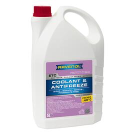 Антифриз RAVENOL ETC Premix -40°C Protect C12evo (5л), Цвет: розовый, Объем, л: 5, фото 