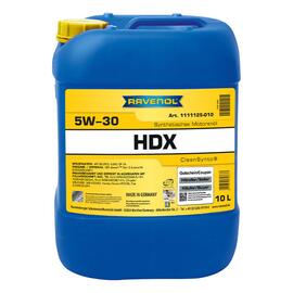 Моторное масло RAVENOL HDX SAE 5W-30 (10л), Объем, л: 10, фото 