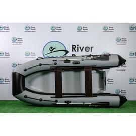 Надувная лодка РИБ RiverBoats RB 380 (черно-серый), Цвет: черно-серый, фото 