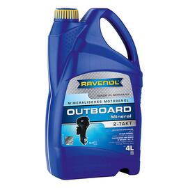 Моторное масло для 2Т лод.моторов RAVENOL Outboardoel 2T Mineral (4л), Объем, л: 4, фото 