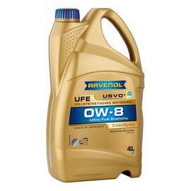 Моторное масло RAVENOL UFE Ultra Fuel Economy SAE 0W-8 (4л), Объем, л: 4, фото 