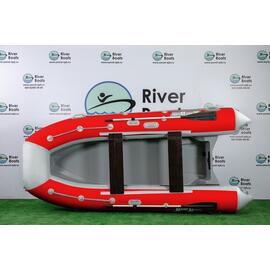 Надувная лодка РИБ RiverBoats RB 380 (черно-оранжевый), Цвет: черно-оранжевый, фото 