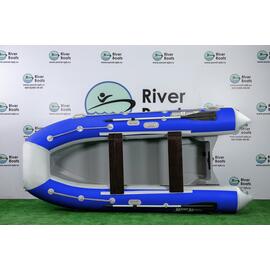 Надувная лодка РИБ RiverBoats RB 380 (бело-синий), Цвет: Бело-синий, фото 