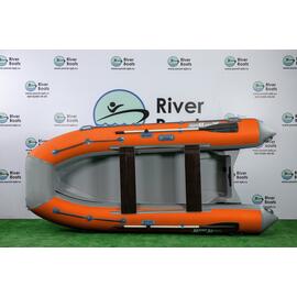 Надувная лодка РИБ RiverBoats RB 380 (серо-оранжевый), Цвет: серо-оранжевый, фото 