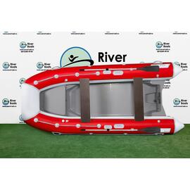 Надувная лодка RiverBoats RB  380 Встроенный рундук (NEW), Цвет: бело-красный, фото 