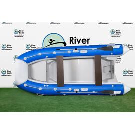 Надувная лодка РИБ RiverBoats RB  400 Встроенный рундук (бело-синий), Цвет: Бело-синий, фото 