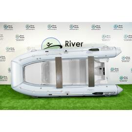 Надувная лодка RiverBoats RB 430 (Встроенный рундук) (транец S— 410 мм.), Цвет: белый, фото 