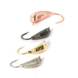 Мормышка Diskus 2420 Банан с пропилом, черный никель, Цвет: черный никель, фото 