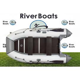 Надувная лодка RiverBoats RB 330 Киль (серо-белый), Цвет: серо-белый, фото 