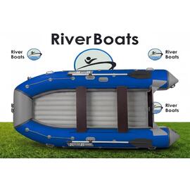 Надувная лодка RiverBoats RB 370 НДНД (серо-синий), Цвет: серо-синий, Материал: 1000 гр/м2, фото 