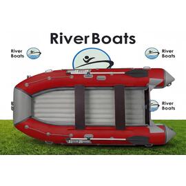Надувная лодка RiverBoats RB 370 НДНД (серо-красный), Цвет: красно-серый, Материал: 1000 гр/м2, фото 