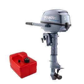 Лодочный мотор 4T Seanovo SNF 5 HS, в комплекте с выносным баком 12л, фото 