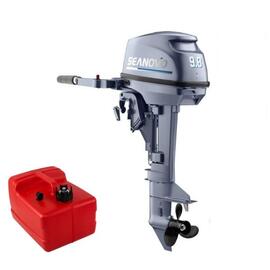 Лодочный мотор 2T Seanovo SN 9.8 FHS + чехол в подарок, в комплекте с выносным баком 12л, фото 