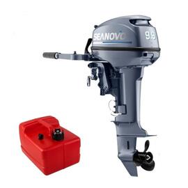Лодочный мотор 2T Seanovo SN9.9FHS Enduro/PRO + чехол в подарок, в комплекте с выносным баком 12л, фото 
