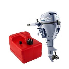 Лодочный мотор 4T Seanovo SNF 9.9 HS, в комплекте с выносным баком 12л, фото 