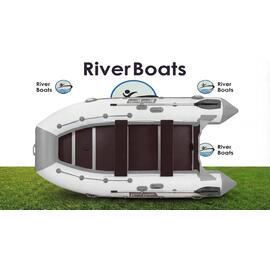 Надувная лодка RiverBoats RB 390 Киль (серо-белый), Цвет.: серо-белый, фото 