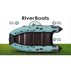 Надувная лодка RiverBoats RB 410 Киль (черно-тиффани), Цвет.: черно-тиффани, фото 