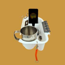 Органайзер в лодку ПВХ БА белый с серым креплением, Цвет.: белый с серым, фото 