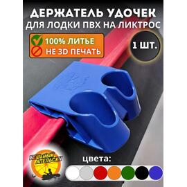 Держатель удочки на ликтрос двойной БА Mini синий, Цвет.: синий, фото 