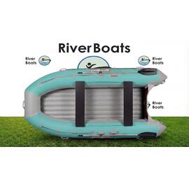 Надувная лодка RiverBoats RB 430 НДНД (серо-тиффани), Цвет.: серо-тиффани, фото 