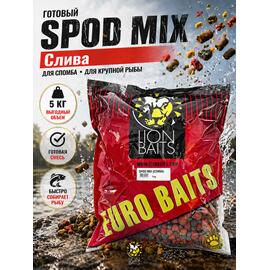 Lion Baits Спод-микс смесь SPOD MIX (Слива) 5 кг, Вкус: слива, фото 