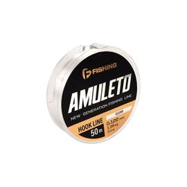 Леска F-FISHING Amuleto Hook Line Clear 50м 0,122мм 1,39кг 3,1lb, фото 