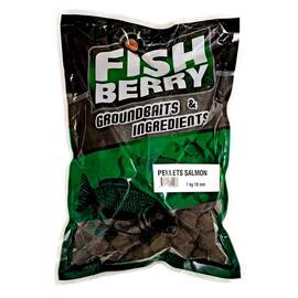 FishBerry Пеллетс карповый (лосось, цв. -темный) 18мм - 1 кг, Вкус: лосось, Вид рыбы: Карп, Диаметр (мм): 18, фото 