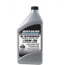 Моторное масло QUICKSILVER Synthetic Blend 10W30 для 4-тактных подвесных двигателей (1L), фото 