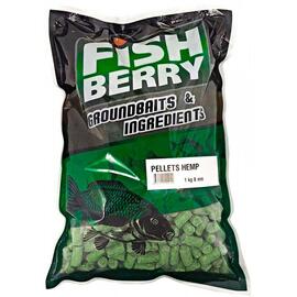 FishBerry Пеллетс быстрорастворимый конопляный 8мм - 1 кг, Вкус: Конопля, Диаметр (мм): 8, фото 