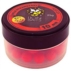 Lion Baits Бойл (pop-up) Wild Strawberry 10 мм - 25 г, Вкус для группировки: WILD STRAWBERRY, фото 