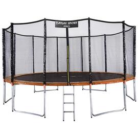 Батут Atlas Sport 490 см (16ft) PRO (усиленные опоры) ORANGE, Диаметр батута: 490 см (16 ft), Цвет: оранжевый, фото 