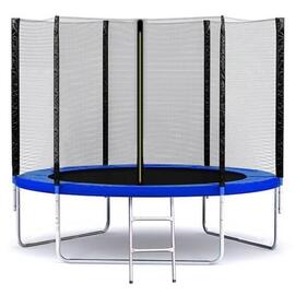 Батут FunFit 252 см (8ft) с лестницей BLUE, Цвет: синий, Диаметр батута: 252 см (8 ft), фото 