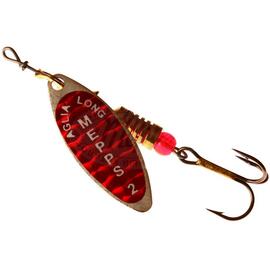Блесна Mepps Aglia Long Redbo 2 AG серебро/красн.наклейка 7g    (D49), Цвет: Red/Silver (Красная/Серебро), Вес блесны (г): 7, фото 