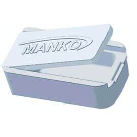 Мотыльница MANKO Элит Малая 80х50х30 мм (Белый), Расцветка: белый, фото 