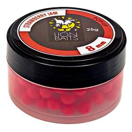 Lion Baits Бойл (pop-up) Strawberry Jam 8 мм - 25 г, Вкус для группировки: STRAWBERRY JAM, Вид рыбы: карп и амур, Диаметр (мм): 8, фото 