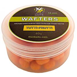 Lion Baits Бойлы нейтральной плавучести Wafters TUTTI-FRUTTI Тутти Фрутти 12 мм 40 гр, Вкус: Тутти Фрутти, Диаметр (мм): 12, фото 