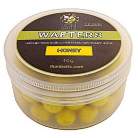 Lion Baits Бойлы нейтральной плавучести Wafters HONEY Мед 12 мм 40 гр, Вкус: Мед, Диаметр (мм): 12, фото 